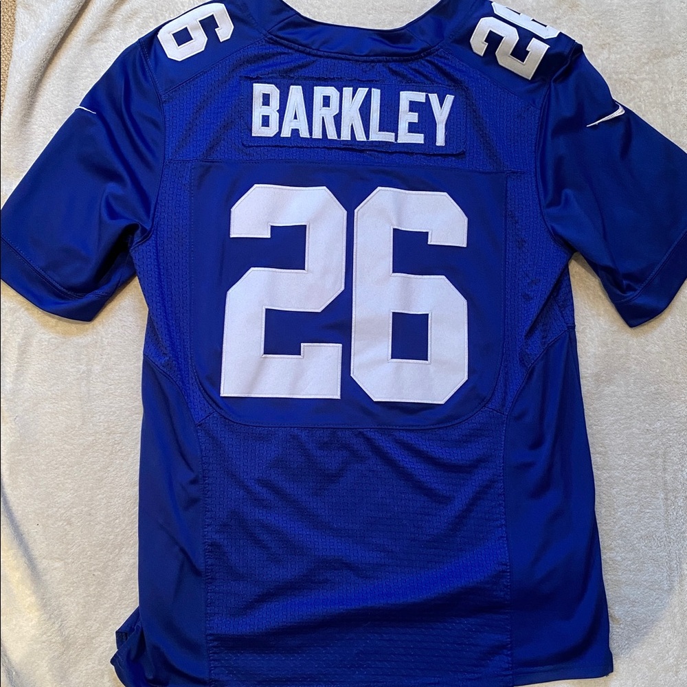 NY Giants NFL Players Nike Barkley #26 royal blue white jersey Sz 44